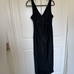 Classic Black V-Neck Women’s  Maternity Dress